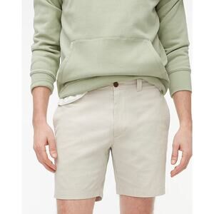 NWOT J.Crew Flex Chino Short 7” Size 35 In Stone